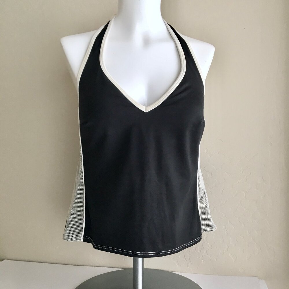 Cazimi Tank Top Swim Tankini Bikini Black White Sporty NEW 8